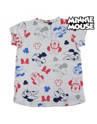 Child's Short Sleeve T-Shirt Minnie Mouse Grey