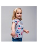 Child's Short Sleeve T-Shirt Minnie Mouse Grey