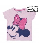 Child's Short Sleeve T-Shirt Minnie Mouse Pink