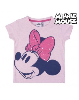 Child's Short Sleeve T-Shirt Minnie Mouse Pink