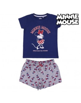 Children's Pyjama Minnie Mouse Grey Blue