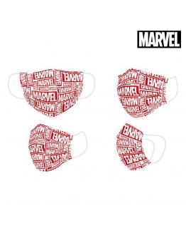 Hygienic Face Mask Marvel + 11 Years Red