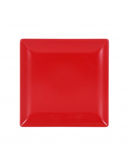 Dessert dish Ming II Red Squared (21 x 21 x 2 cm)