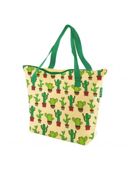 Beach Bag Cactus Party Polyester (50 X 39 x 17 cm)