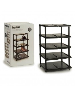 Shoe Rack Black Plastic