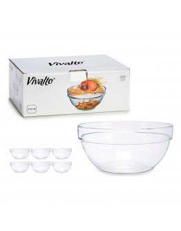 Bowl Transparent Glass (410 ml) (1 ud)