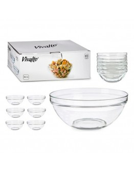 Bowl Transparent Glass (580 ml) (1 ud)