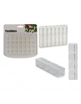 Weekly Pill Holder Transparent White