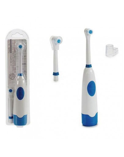 Electric Toothbrush + Replacement Blue / White 3 V 1,8 W 600 mAh