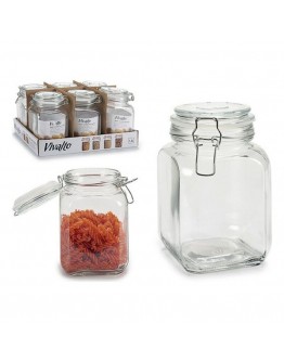 Glass Jar Transparent 1,2L (11 x 17,5 x 11 cm)