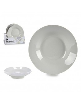 Deep Plate White Porcelain (Ø 20,6 cm)