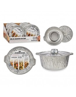 Casserole with Lid Aluminium Medium (2 pcs)