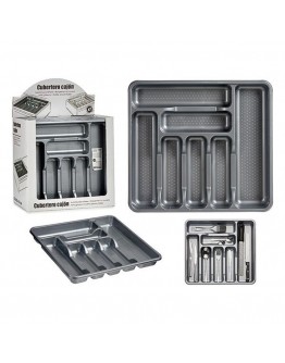 Cutlery Organiser Metal Plastic (39 x 4,5 x 42,5 cm)