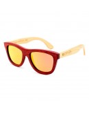 Unisex Sunglasses WOOD-ROJO Brown Red (Ø 45 mm)