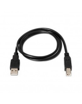 USB 2.0 A to USB B Cable NANOCABLE 10.01.0105-BK Black (4,5 m)