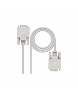 Cable NANOCABLE 10.14.0202 PUERTO SERIE DB9 RS232 1,8 M