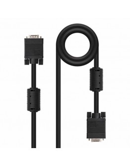 VGA Cable NANOCABLE 10.15.0202 Black 1,8 m