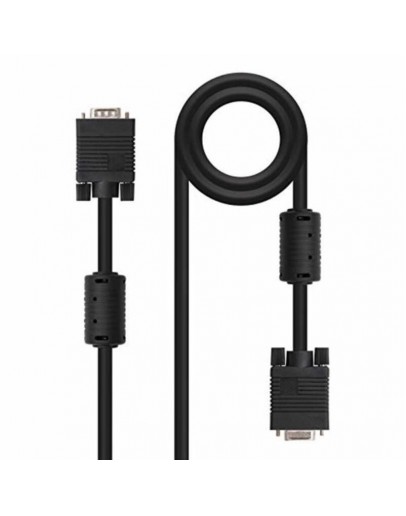 VGA Cable NANOCABLE 10.15.0202 Black 1,8 m