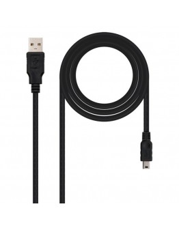 USB 2.0 A to Mini USB B Cable NANOCABLE 10.01.0403 3 m Black