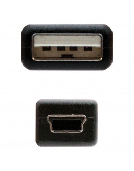 USB 2.0 A to Mini USB B Cable NANOCABLE 10.01.0403 3 m Black