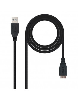 USB 3.0 A to Micro USB B Cable NANOCABLE 10.01.110-BK Black