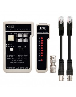 Tester RJ11/RJ12/RJ45, coaxial NANOCABLE 10.31.0303