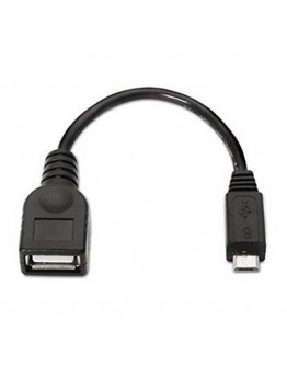 USB 2.0 A to Micro USB B Cable NANOCABLE 10.01.3500 15 cm Black