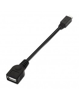 USB 2.0 A to Micro USB B Cable NANOCABLE 10.01.3500 15 cm Black