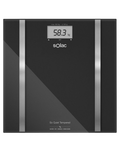 Digital Bathroom Scales Solac PD7636 Black