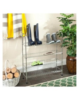 Shoe Rack Confortime Chromed (75 x 25 x 85 cm)