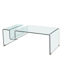 Centre Table Curved glass (120 x 60 x 43 cm)