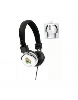 Headphones with Headband Real Madrid C.F. White Black