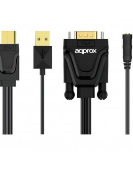 HDMI to VGA Adapter approx! APPC22 3,5 mm USB 60 Hz