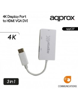 DisplayPort to HDMI Adapter approx! AISCCI0302 APPC37 DVI VGA White