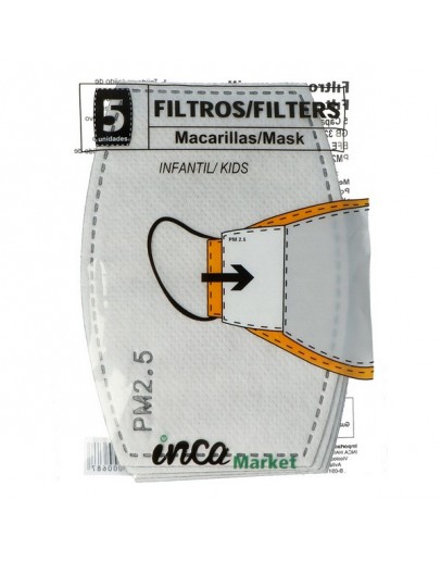 Mask Filters Market PM2.5 Inca Children's (5 pcs)