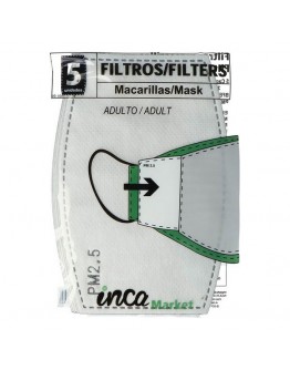 Mask Filters Market PM2.5 Inca Adults (5 pcs)