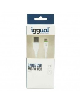 USB Cable to Micro USB iggual IGG316931 1 m White