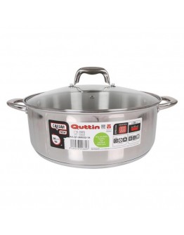 Casserole Quttin New Caesar Stainless steel With lid