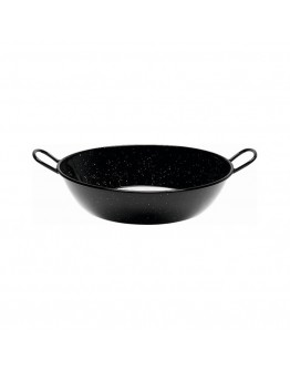 Deep Pan with Handles San Ignacio Black Enamelled Steel (Ø 32 cm)