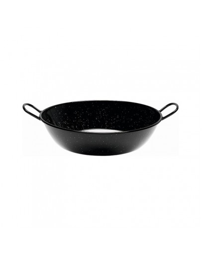 Deep Pan with Handles San Ignacio Black Enamelled Steel (Ø 32 cm)