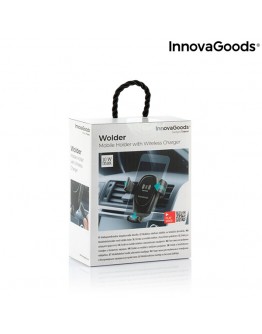 Mobile Phone Holder with Wireless Charger for Cars Wolder InnovaGoods