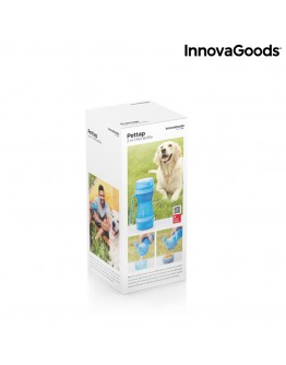 2-in-1 bottle with water and food containers for pets Pettap InnovaGoods