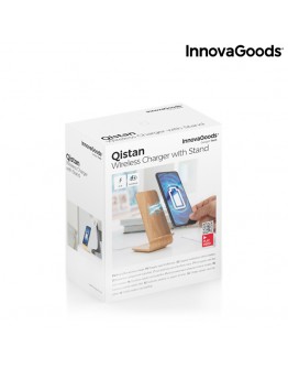 Wood Effect Wireless Charger with Stand Qistan InnovaGoods