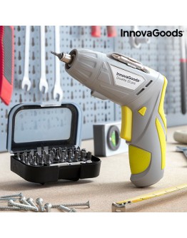 Multi-position Wireless Electric Screwdriver with Accessories Drivelite InnovaGoods 33 Pieces