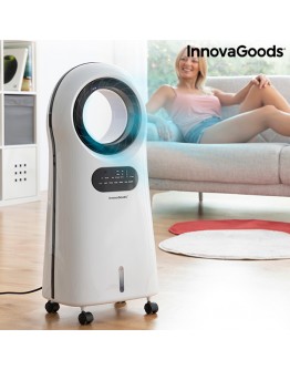 Bladeless, Evaporative Air Conditioner with LED O·Cool InnovaGoods 90W