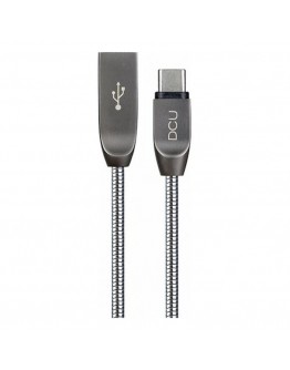 USB A to USB C Cable DCU Silver