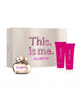 Women's Perfume Set This Is Me Custo EDP (3 pcs)