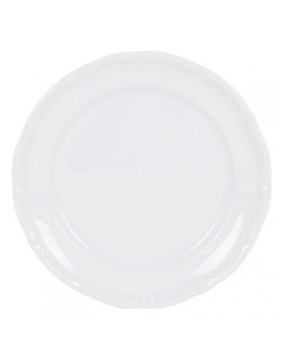 Flat plate Maria Porcelain White (ø 23,5 x 2,5 cm)