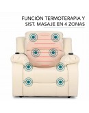 Lifter Armchair With Massager Trevi 160º Cream (Refurbished B)