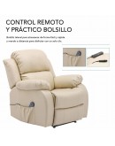 Lifter Armchair With Massager Trevi 160º Cream (Refurbished B)